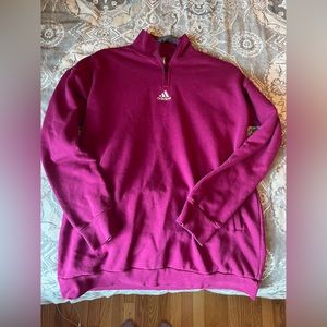 Adidas oversized magenta pullover
